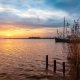 Leekstermeer-zonsondergang-met-boot