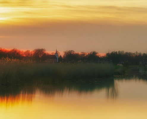 Panorama Kerk en Molen Roderwolde