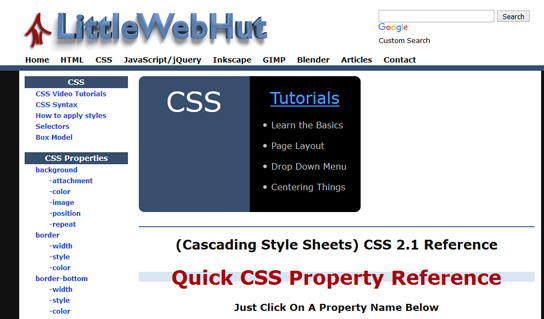 CSS referenties