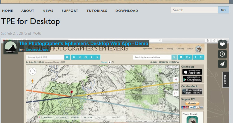 The Photographer's Ephemeris