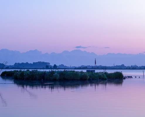 Leekstermeer in pastelkleuren