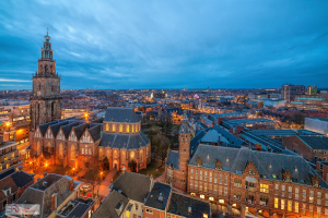 Martinikerk vanaf Forum Groningen