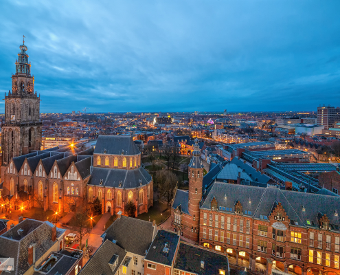 Martinikerk vanaf Forum Groningen