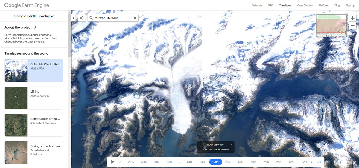 Google Earth Time Lapse