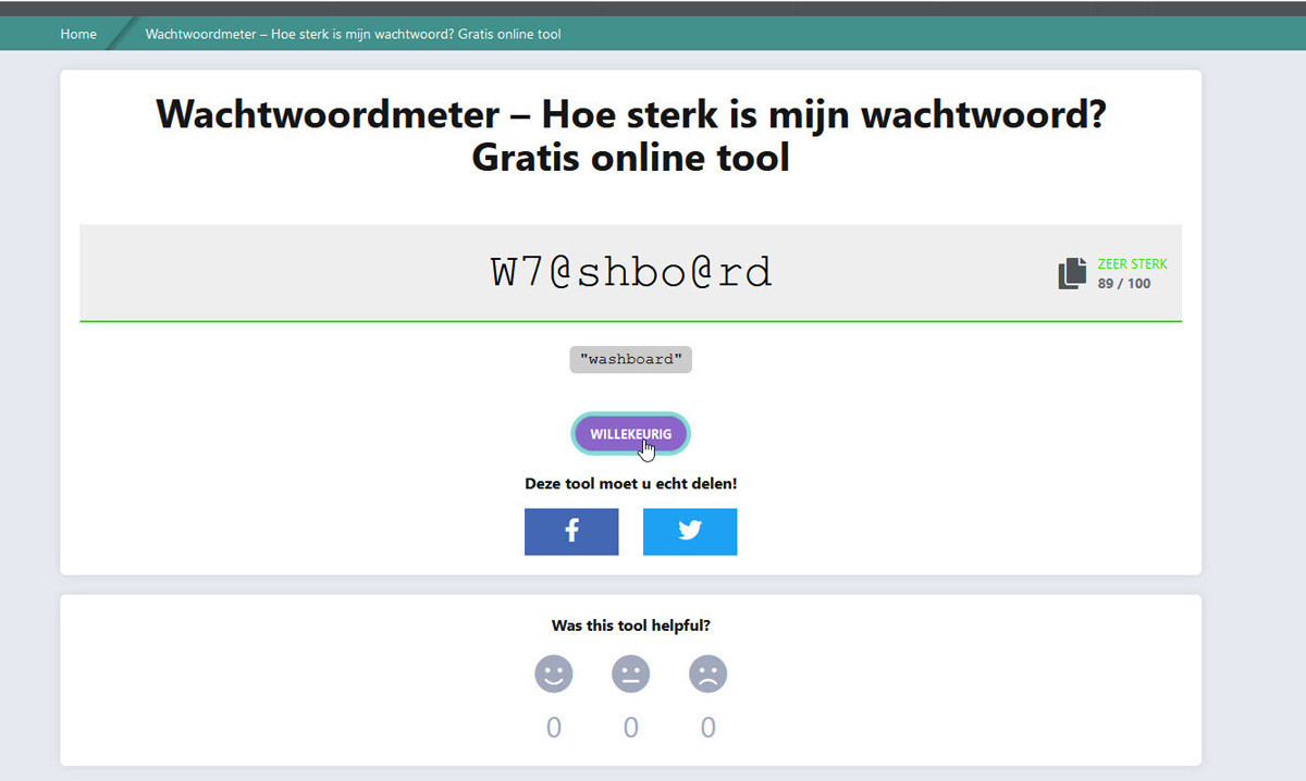 Wachtwoord genereren