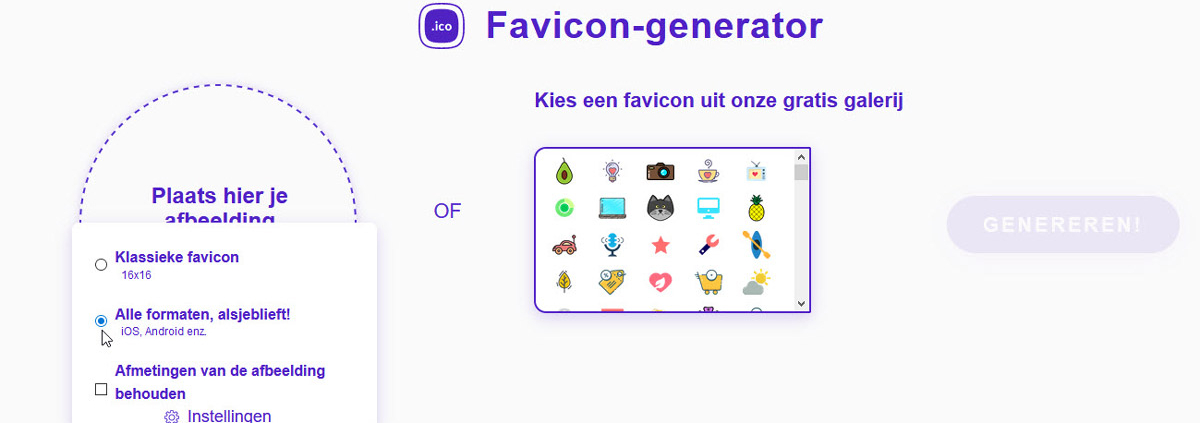 Favicon generator