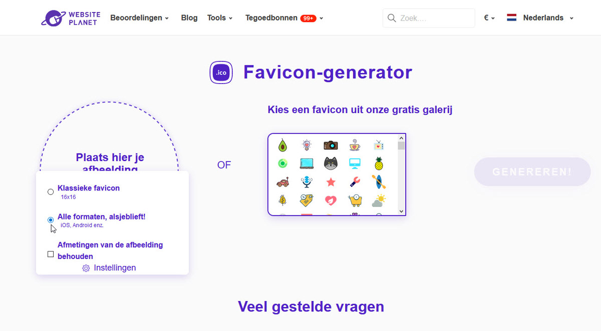 Favicon generator