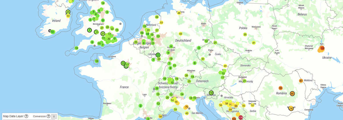 Map luchtkwaliteit