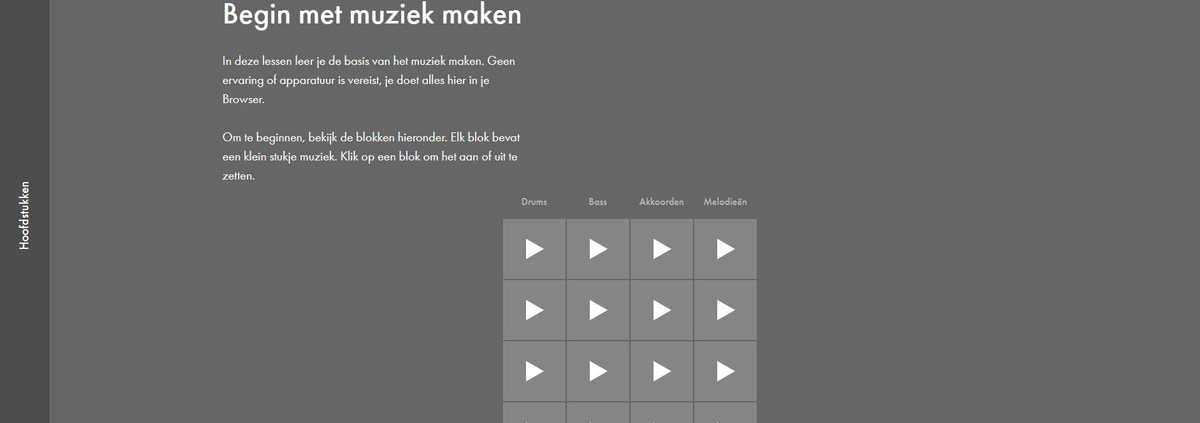 website muzie maken