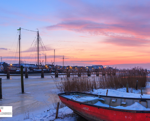 Haven van Zoutkamp met bootjes