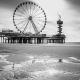 Pier Scheveningen zwart-wit