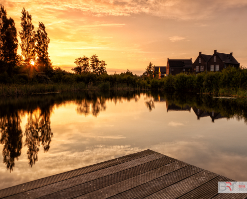 Zonsondergang oostidie Leek