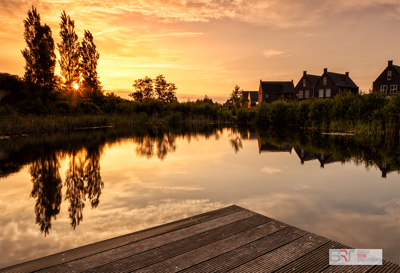 Zonsondergang oostidie Leek