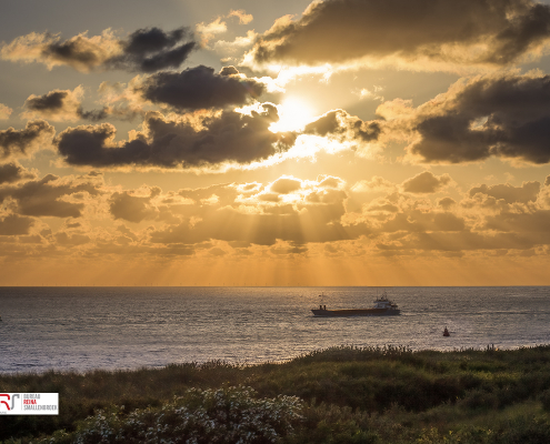 Ship at sea