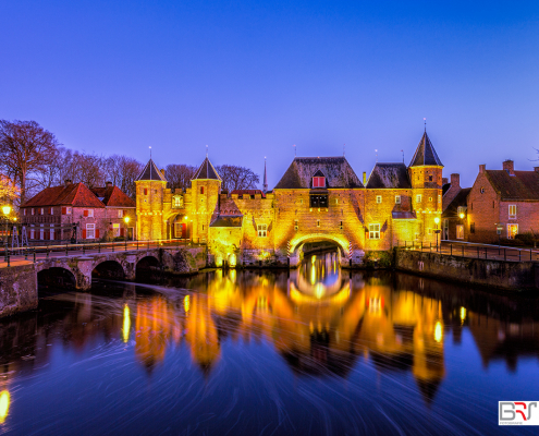 blue hour koppelpoort Amersfoort