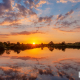 Zonsondergang Schipsloot Roderwolde