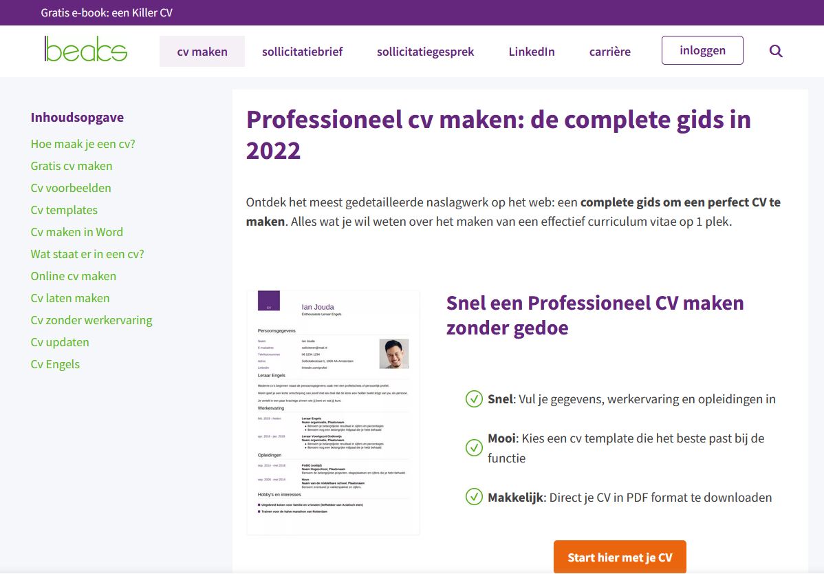 CV_Sollicitatiebrie maken