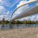 Hoge voetgangersbrug Maastricht