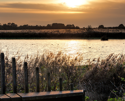 Sunset Mijmerbank Onlanden