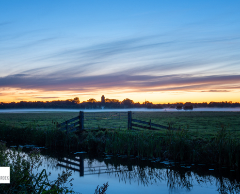 Na zonsondergang Nienoordschepolder