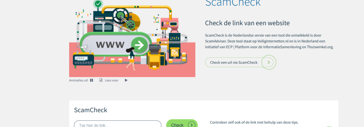 ScamCheck website