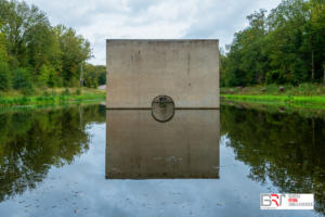 Doorkijkje proefopstelling Deltawerken Waterloopbos