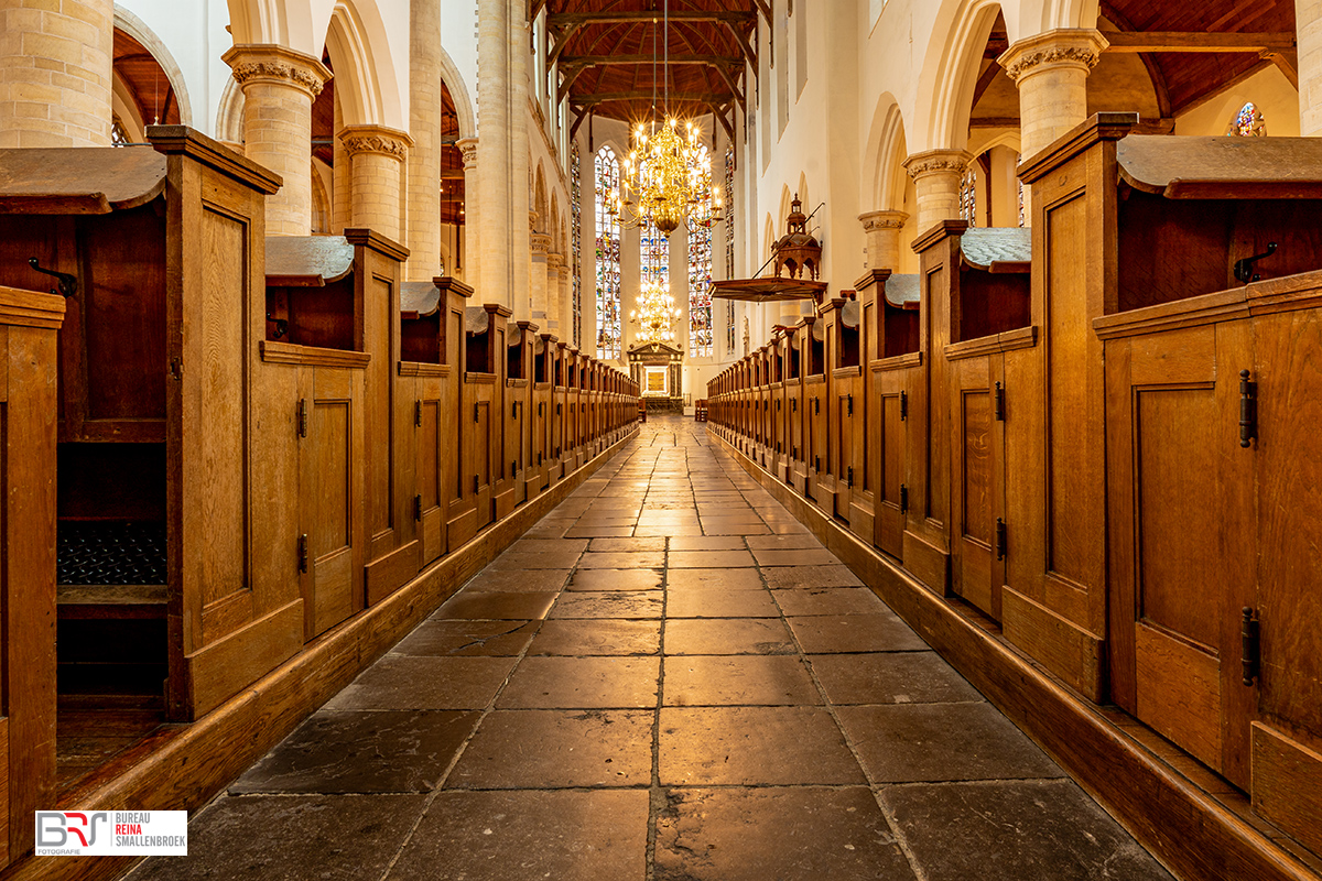 Interieur Oude Kerk Delft