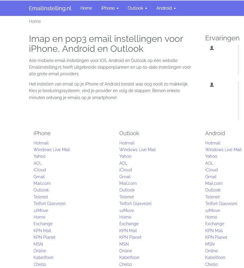 emailinstelling