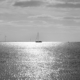 zeilschip in het zonlicht