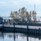 Veerboot Zuiderzee nadert Urk