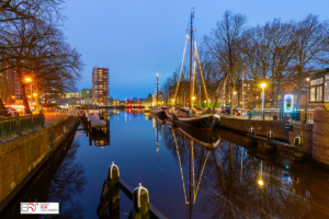 WinterWelvaart Zuiderhaven vanaf Museumbrug Groningen