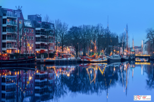 WinterWelvaart Zuiderhaven verlichte schepen