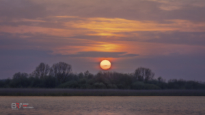 zonsondergang Lauwersmeergebied