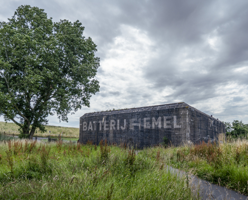 Bunker Batterij Fiemel met tekst