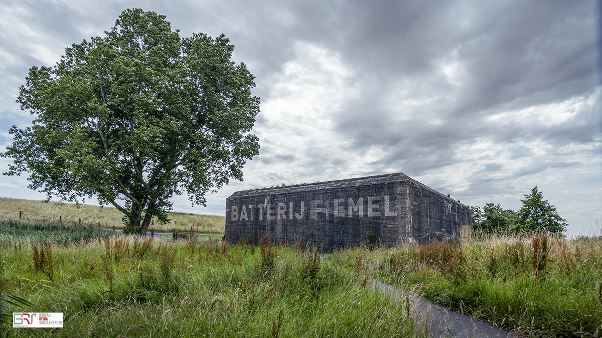 Bunker Batterij Fiemel met tekst