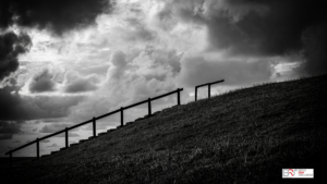 Stairways in extreem black and white