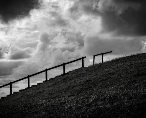 Stairways in extreem black and white