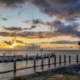 Zonsopkomst bij de lbakens van Vlieland