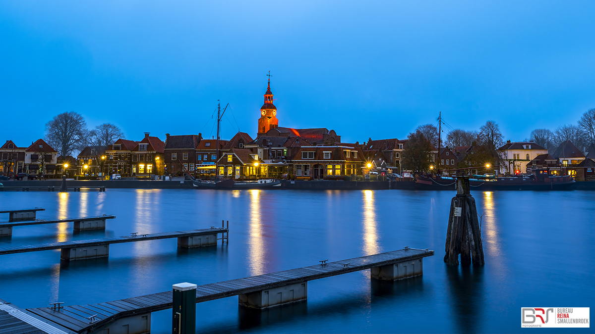 Blokzijl voor zonsopkomst