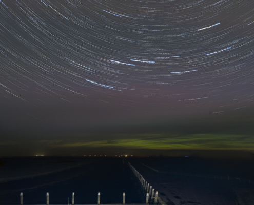 Startrail Noordpolderzijl klein