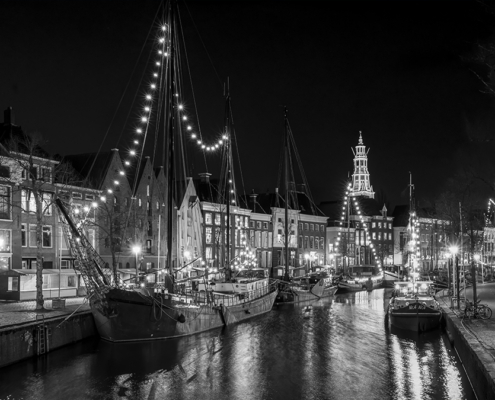 Vanaf noodbrug Vissersbrug tussen Hoge en Lage der A