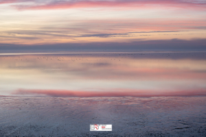 detail zondsondergang Kust Harlingen