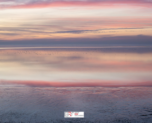 detail zondsondergang Kust Harlingen