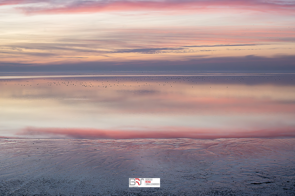 detail zondsondergang Kust Harlingen