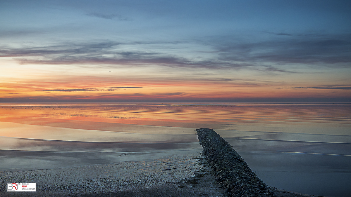 De vloed komt op bij Harlingen