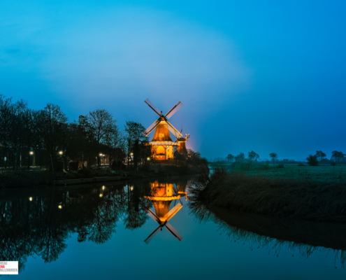 Twin Mills Greetsiel vanaf Pilsumer weg