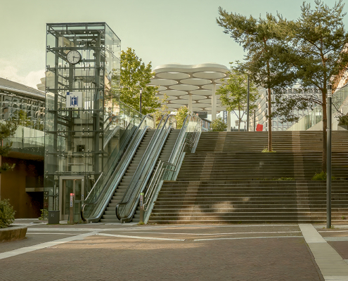 Vanaf de Moreelsehoek naar Hoog Catharijne en Utrecht Centraal