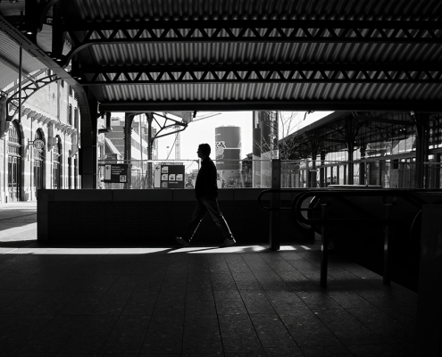 At the station