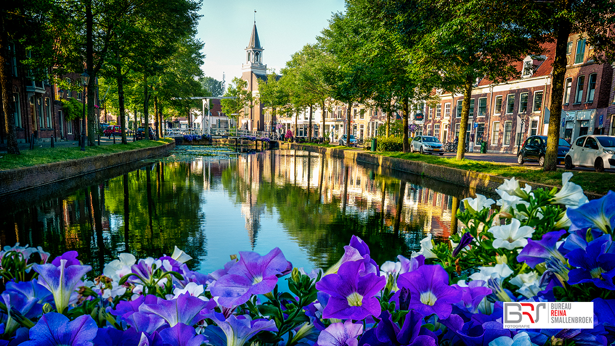 Weesp vanaf de Slijkstraatbrug